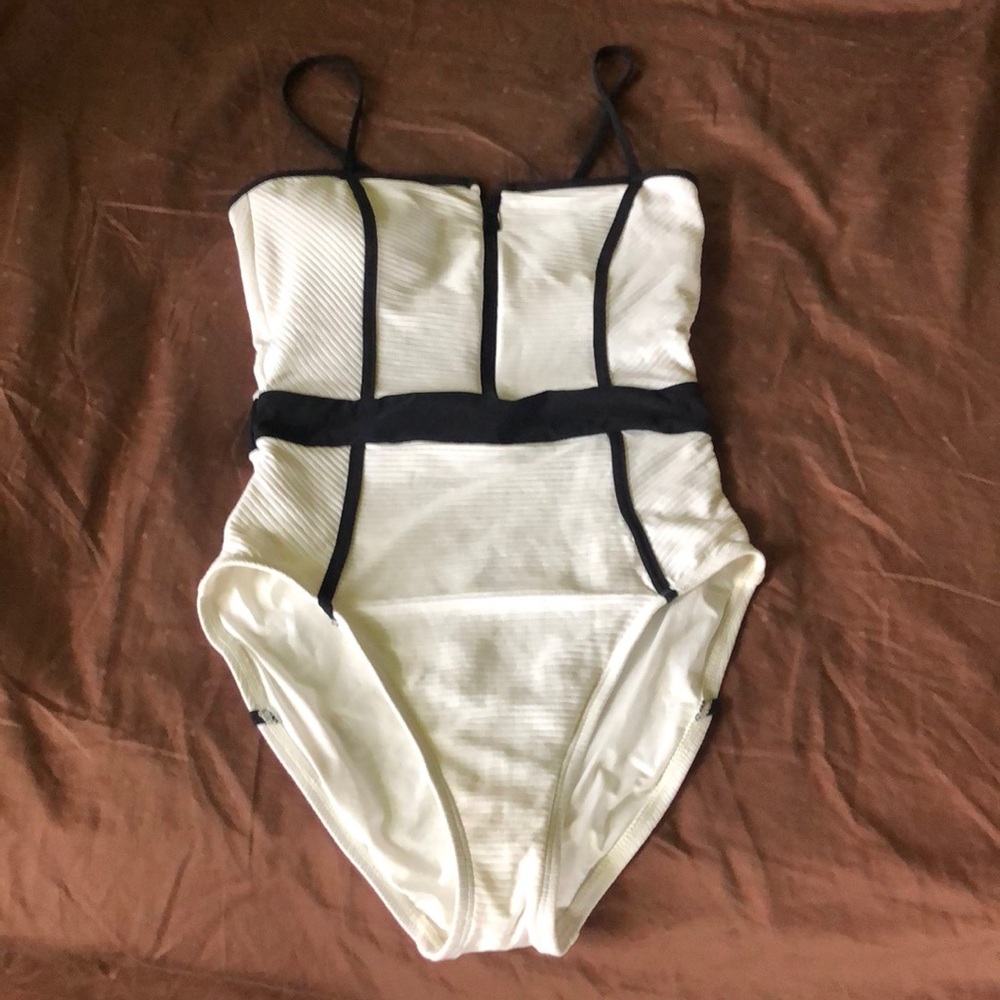 Classy white and black bikini